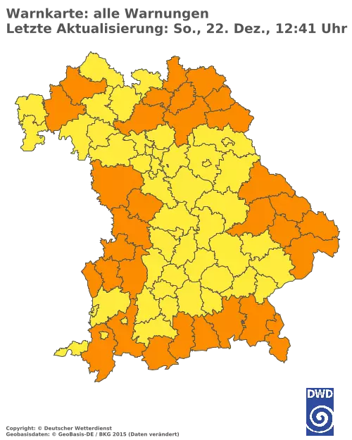 Aktuelle Wetterwarnungen für  Pfaffenhofen a.d.Ilm