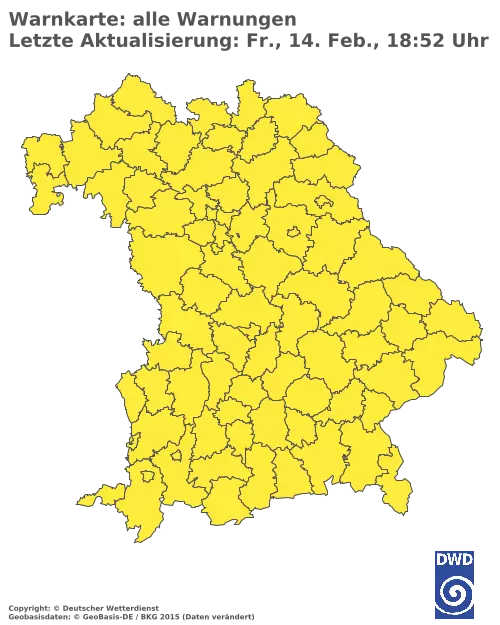 Aktuelle Wetterwarnungen für  Pfaffenhofen a.d.Ilm